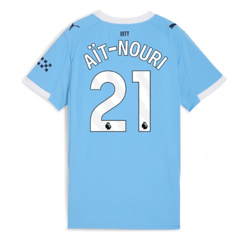 Manchester City Rayan Ait-Nouri #21 Replika Hemmatröja Dam 2025-26 Kortärmad